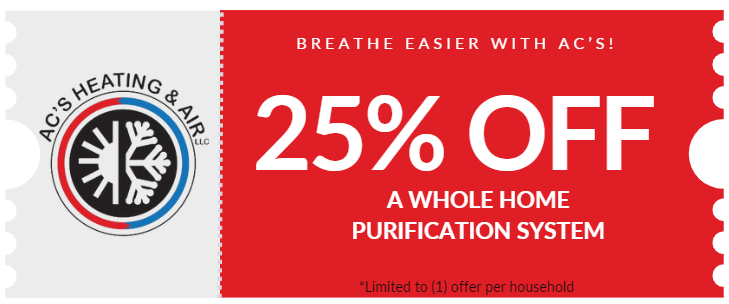 25% off home purification system offer